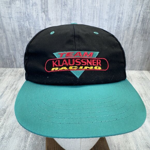 Vtg 90s Klaussner Racing Team Mike Wallace 90 Hat Cap Snap Back NASCAR Snap Back - Picture 3 of 7